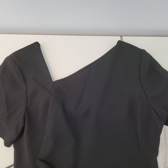 Tahari Marianna dress with asymmetric neckline - Picture 3 of 6